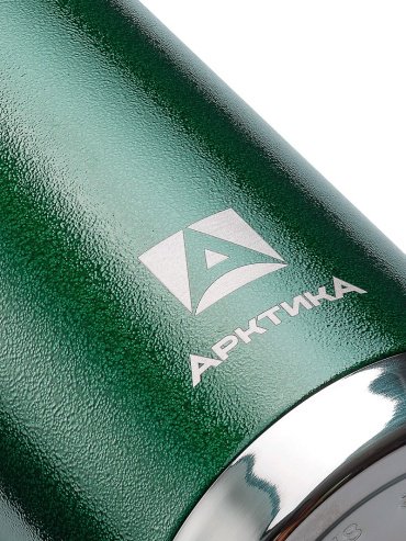 Классический термос Арктика 1.2 л 106-1200 с ситечком зеленый