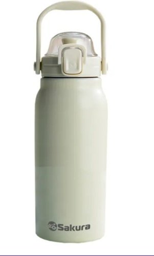 Термобутылка SAKURA TM-02-900W 0.9 л бежевый купить,NaN