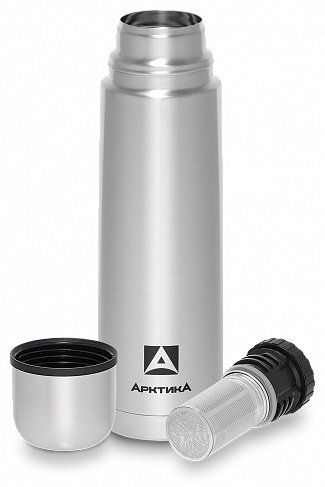 Классический термос Арктика 0.75 л 101-750C с ситечком серебристый