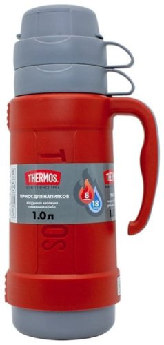 Классический термос THERMOS 1 л 40-100 красный купить,NaN