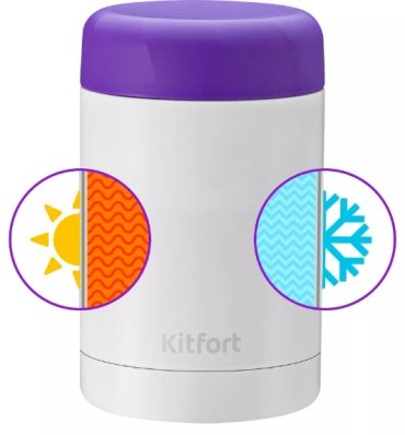 Термобутылка Kitfort 0.3 л Термос Kitfort КТ-1219 серый купить,NaN
