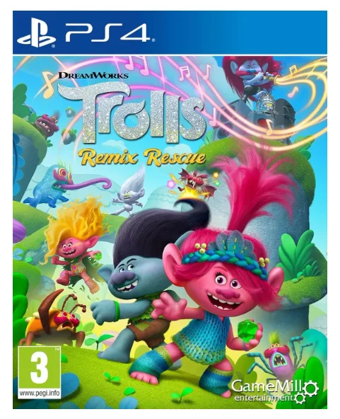 Видеоигра для PS4 DreamWorks Trolls: Remix Rescue
