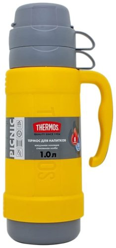 Классический термос THERMOS 1 л 40-100 желтый купить,NaN