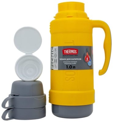 Классический термос THERMOS 1 л 40-100 желтый купить,NaN