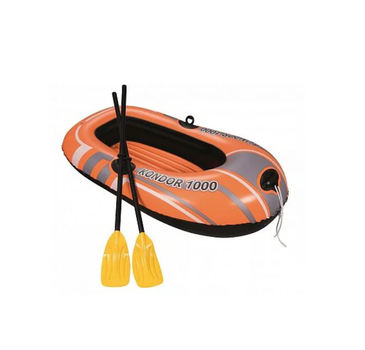 Надувная лодка Bestway Kondor 1000 Set 61078 оранжево-cерая купить,NaN