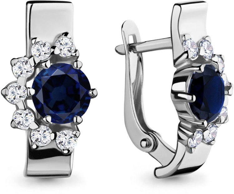 Серьги Aquamarine 45878Б 3,64гр. купить,NaN