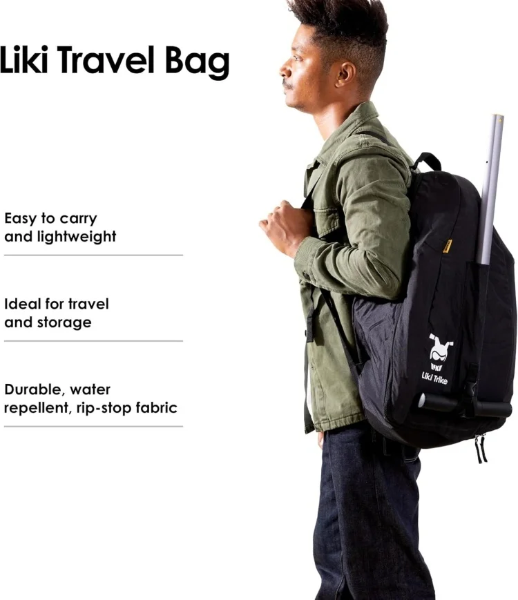 Рюкзак Doona Liki Trike Travel bag 15х44х60см черный купить,NaN