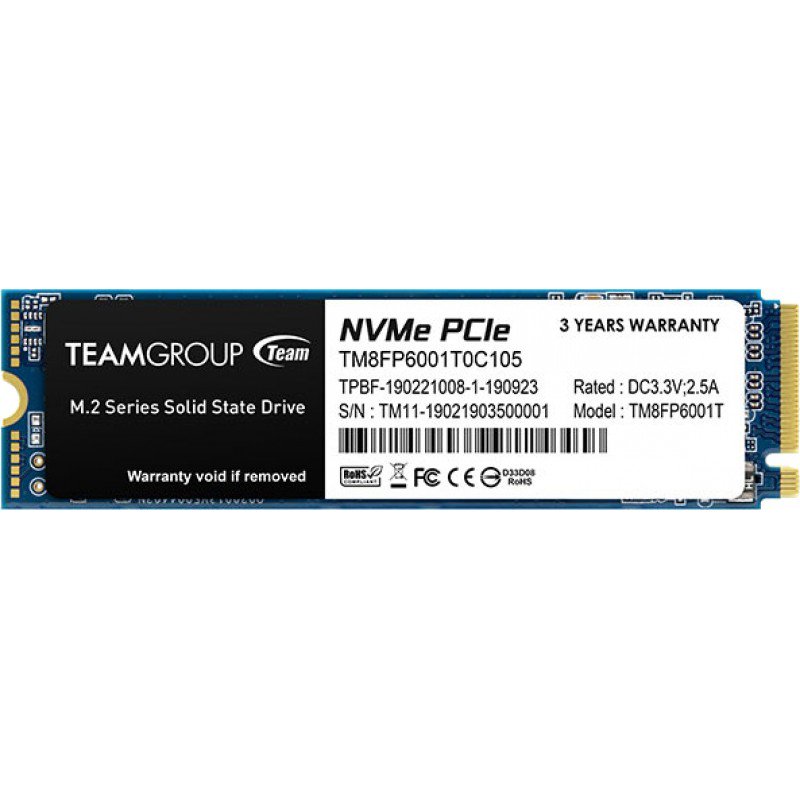 SSD накопитель Team Group MP33 TM8FP6001T0C101 1Tb