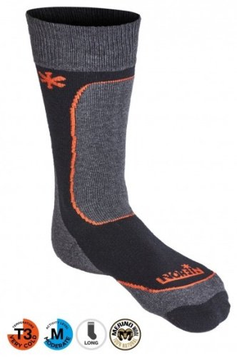 носки NORFIN Nordic Merino Midweight T3M 303901-M черный M