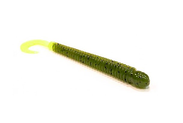 Мягкая приманка Big Bite Disc Worm 101мм Watermelon Chartreuse Tail 10шт купить,NaN