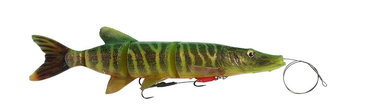 Мягкая приманка Savage Gear 4D Line Thru Pike 25см 105гр 03-Fire Tiger купить,NaN