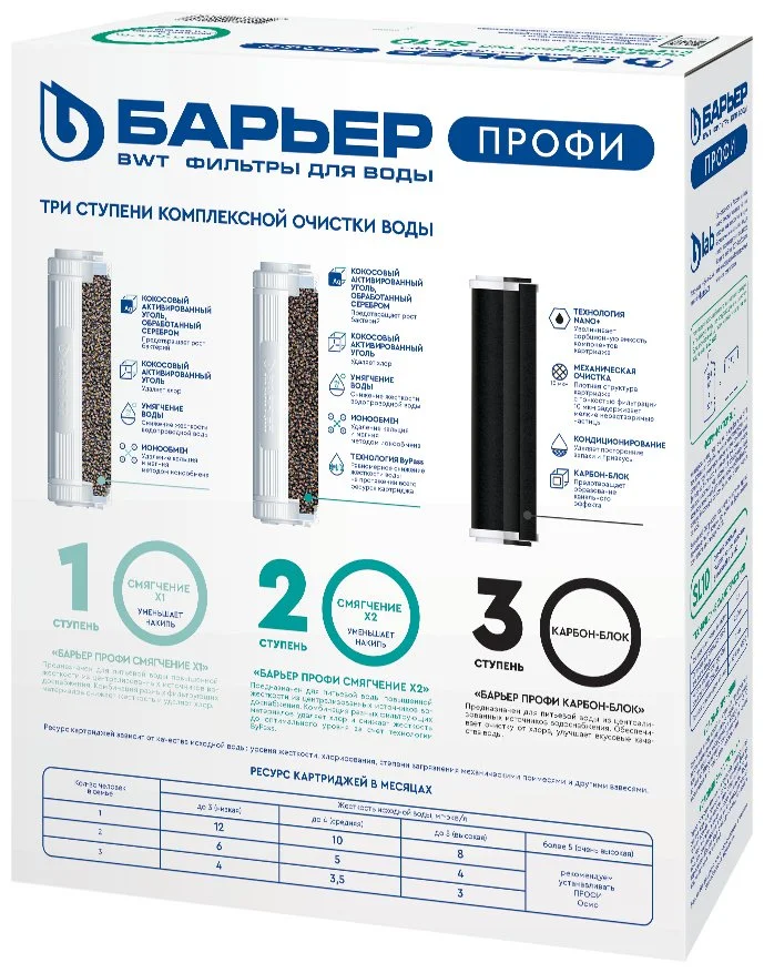 Картридж Барьер Профи Жесткость Х2 Р123Р04 3шт