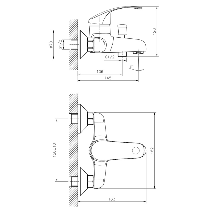 Смеситель DecoRoom DR71035 хром  купить,0