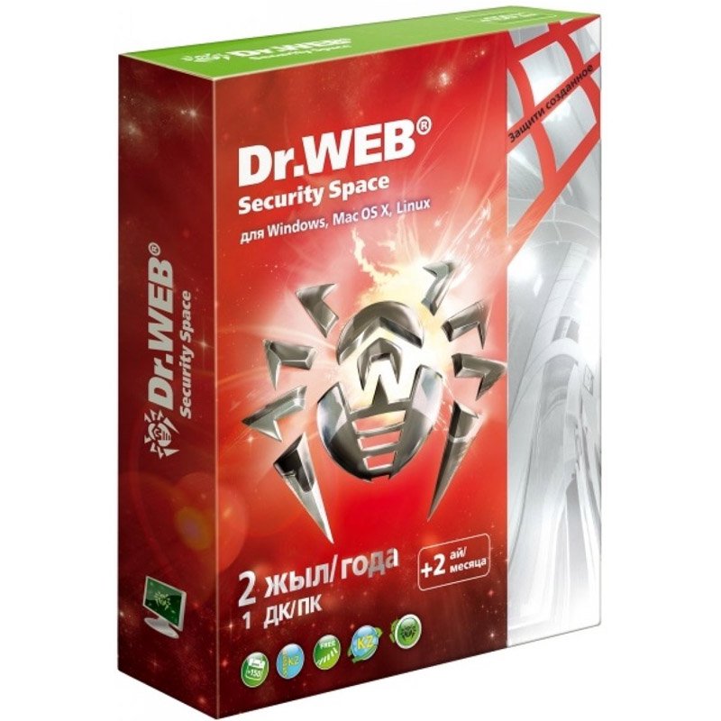 Антивирус Dr.Web Security Space Pro Silver 1 ПК 24 мес