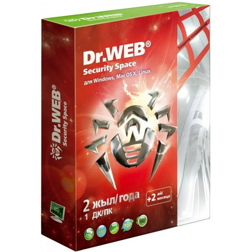 Антивирус Dr.Web Security Space Pro Silver 1 ПК 24 мес