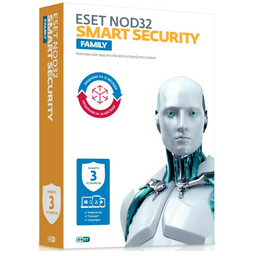 Антивирус Eset NOD32-ESM-1220BOX-1-3 KZ Smart Security Family
