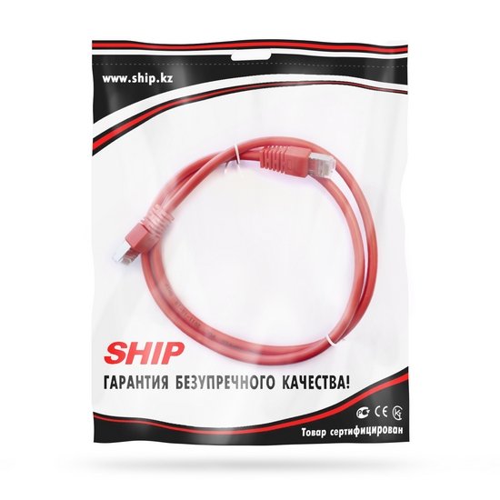Патч Корд Ship S7025RD0100-P Cat.6 1м красный - ForteMarket Патч Корд Ship S7025RD0100-P Cat.6 1м красный купить,0