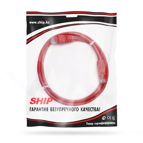 Патч Корд Ship S6025RD0100-P Cat.6 1м красный - ForteMarket Патч Корд Ship S6025RD0100-P Cat.6 1м красный купить,0
