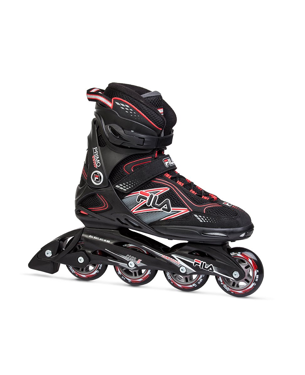 Ролики Fila Primo Comp 8 42 black-red черно-красные купить,NaN