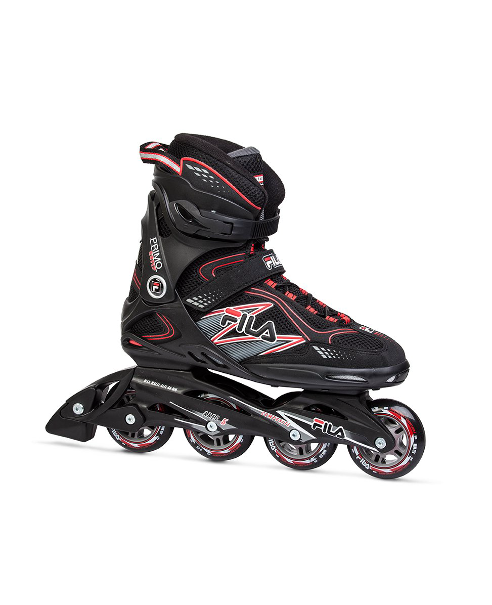 Ролики Fila Primo Comp 8 42 black-red черно-красные купить,NaN