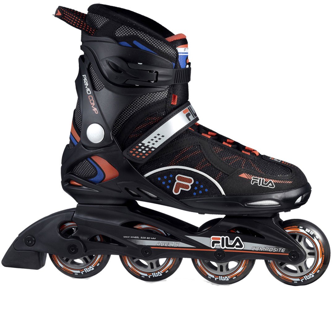 Ролики Fila Primo Comp 9 43 black-blue-red черно-синие купить,NaN