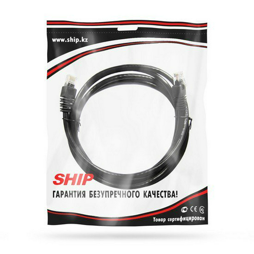 Патч Корд Ship S7025BK0300-P Cat.6 3м чёрный 