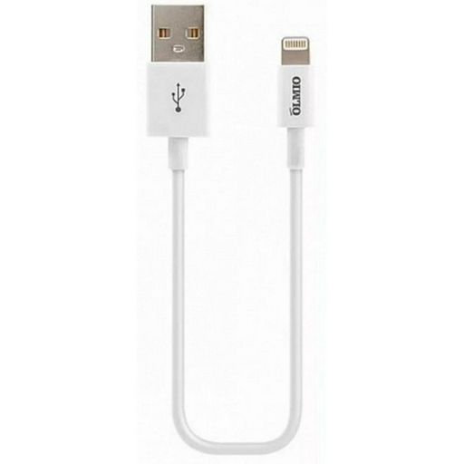 Кабель Olmio USB 2.0 Lightning белый