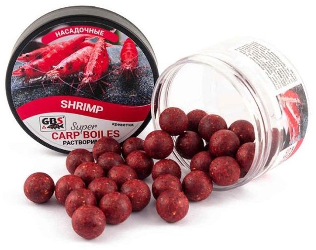 Прикормка GBS Baits Бойлы насадочные растворимые 16мм Ананас 0.1 кг купить,NaN