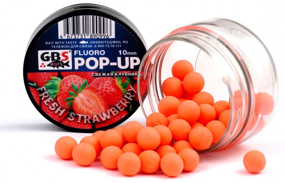 Прикормка GBS Baits GBS-POP-UP-10-0.4-FRST Свежая клубника 0.04 кг купить,NaN