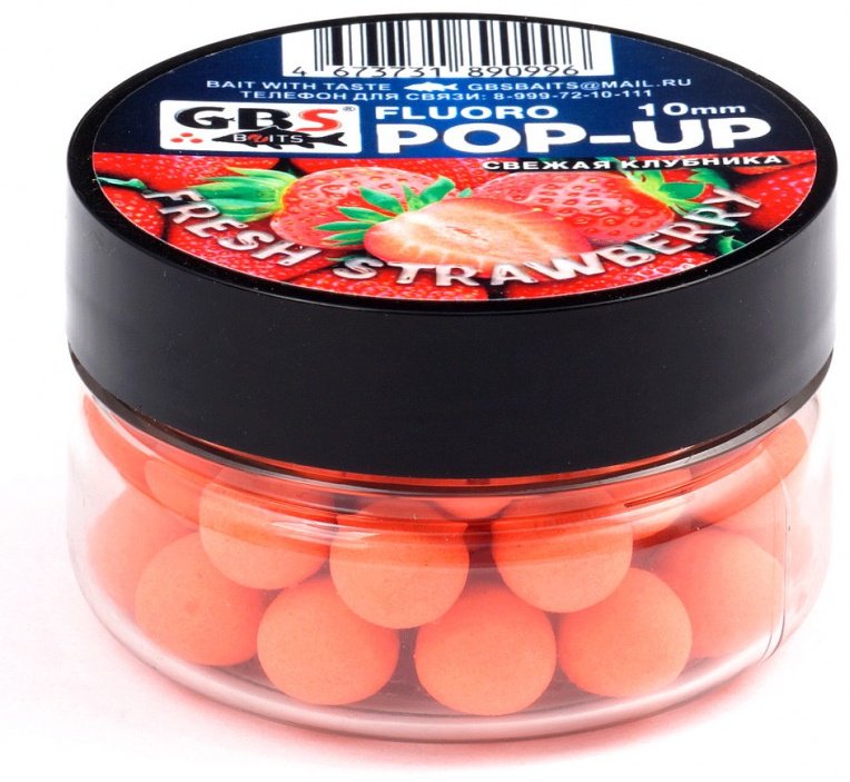 Прикормка GBS Baits GBS-POP-UP-10-0.4-FRST Свежая клубника 0.04 кг купить,NaN