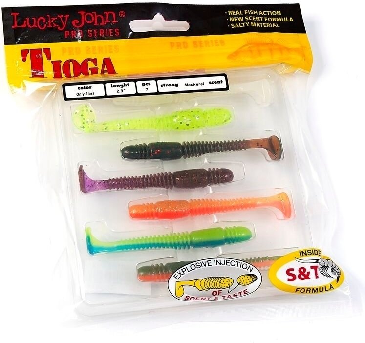Мягкая приманка Lucky John Pro Series Tioga 140103 7 шт купить,NaN