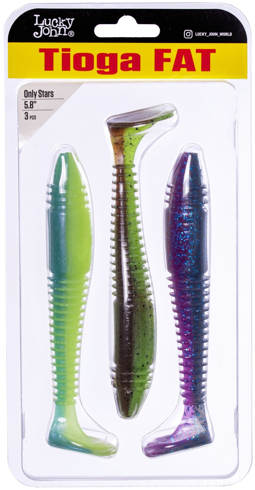 Мягкая приманка Lucky John Pro Series Tioga FAT 5.8in MIX2 3 шт 147 мм купить,NaN