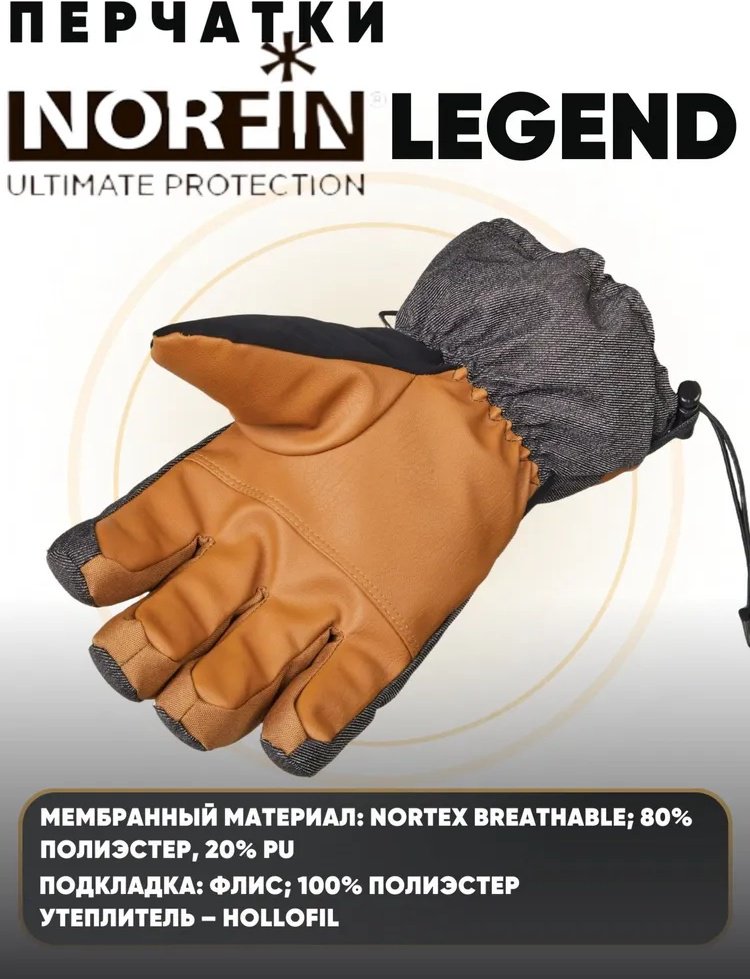 Перчатки NORFIN LEGEND (703085-03L) L купить,NaN