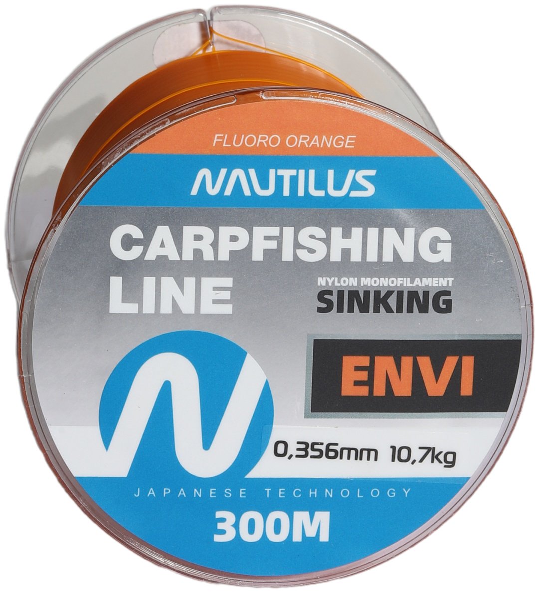 NAUTILUS монофильная леска Envi Fluoro 0.356 мм оранжевый купить,NaN