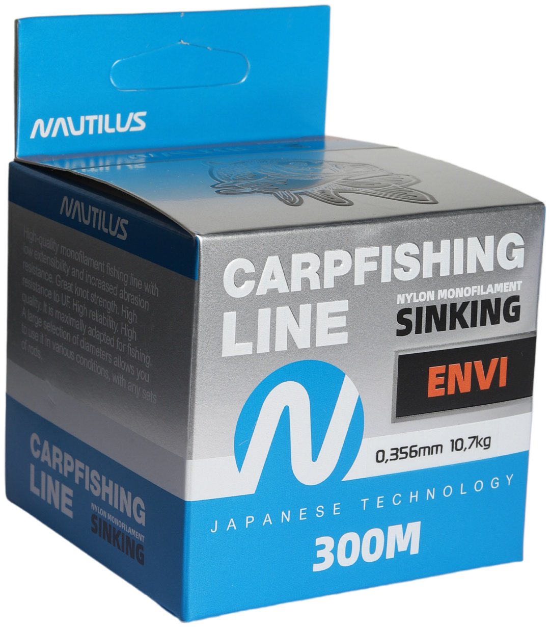 NAUTILUS монофильная леска Envi Fluoro 0.356 мм оранжевый купить,NaN