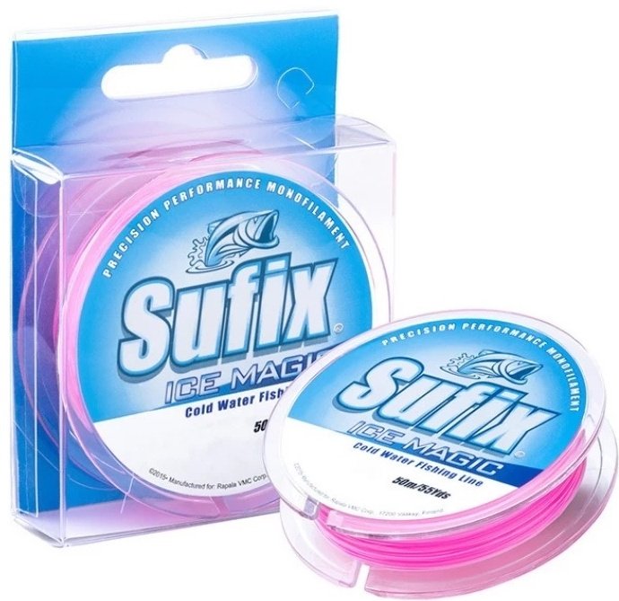 Леска Sufix монофильная SIM155PI50 0.155 мм белый, розовый купить,NaN