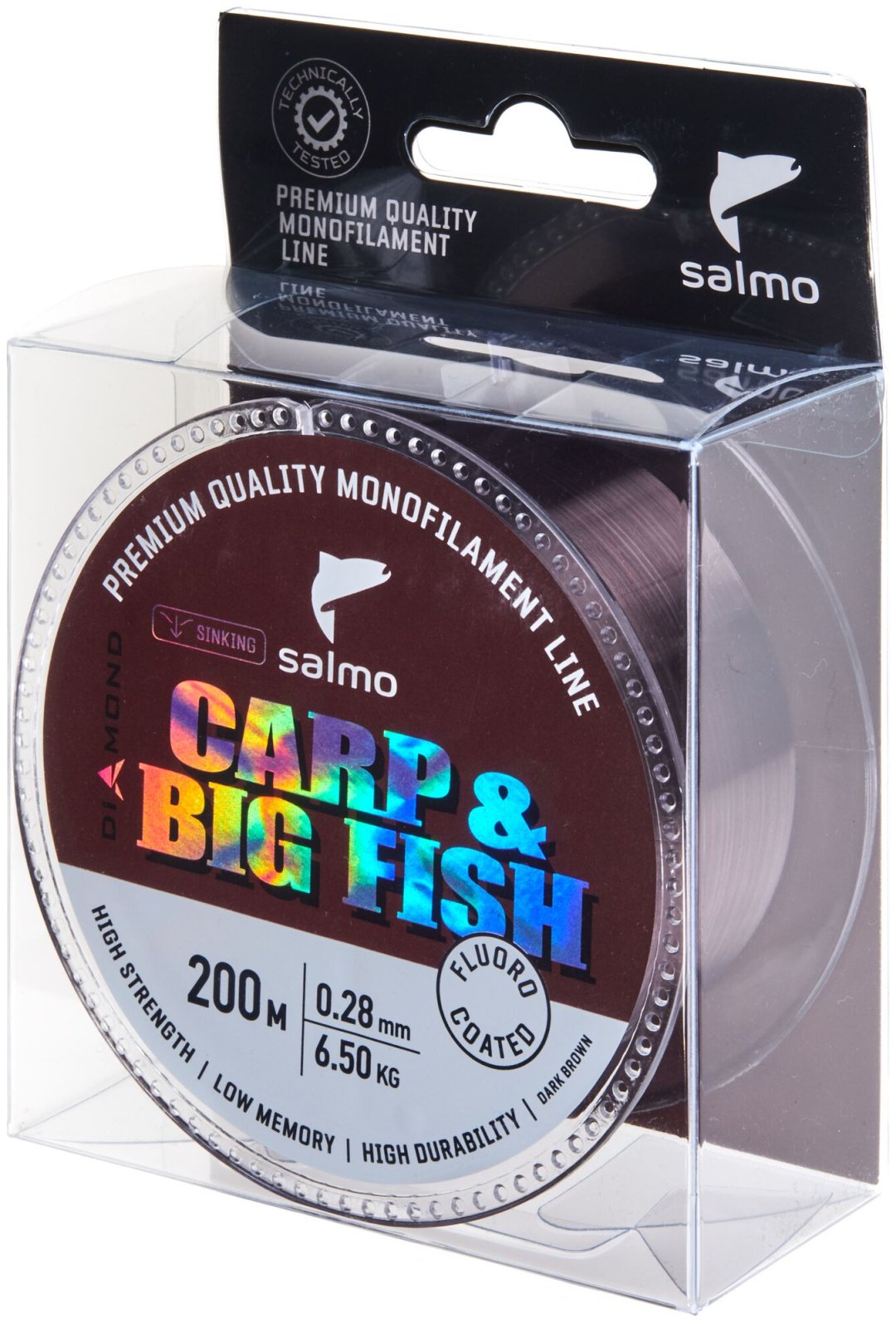 Леска Salmo монофильная 4039-028 0.28 мм коричневый купить,NaN