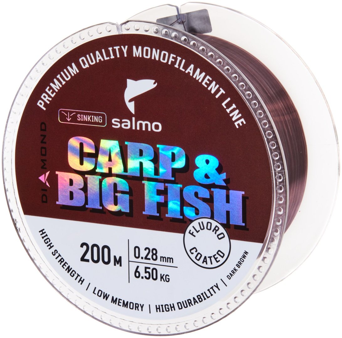 Леска Salmo монофильная 4039-028 0.28 мм коричневый купить,NaN