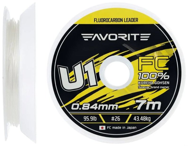 Леска Favorite флюоркарбоновая 1693.11.96 0.84 мм прозрачный купить,NaN