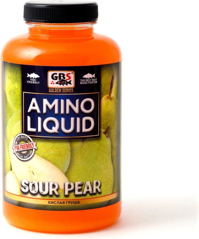 Прикормка GBS Baits Amino Liquid кислая груша 0.5 кг