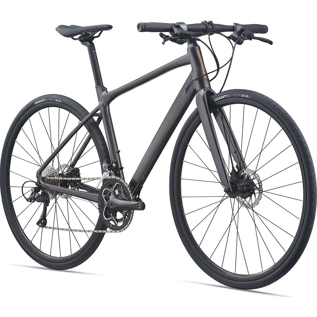 Велосипед Giant FastRoad SL 3 2021 S 700 14 metallic black купить,NaN