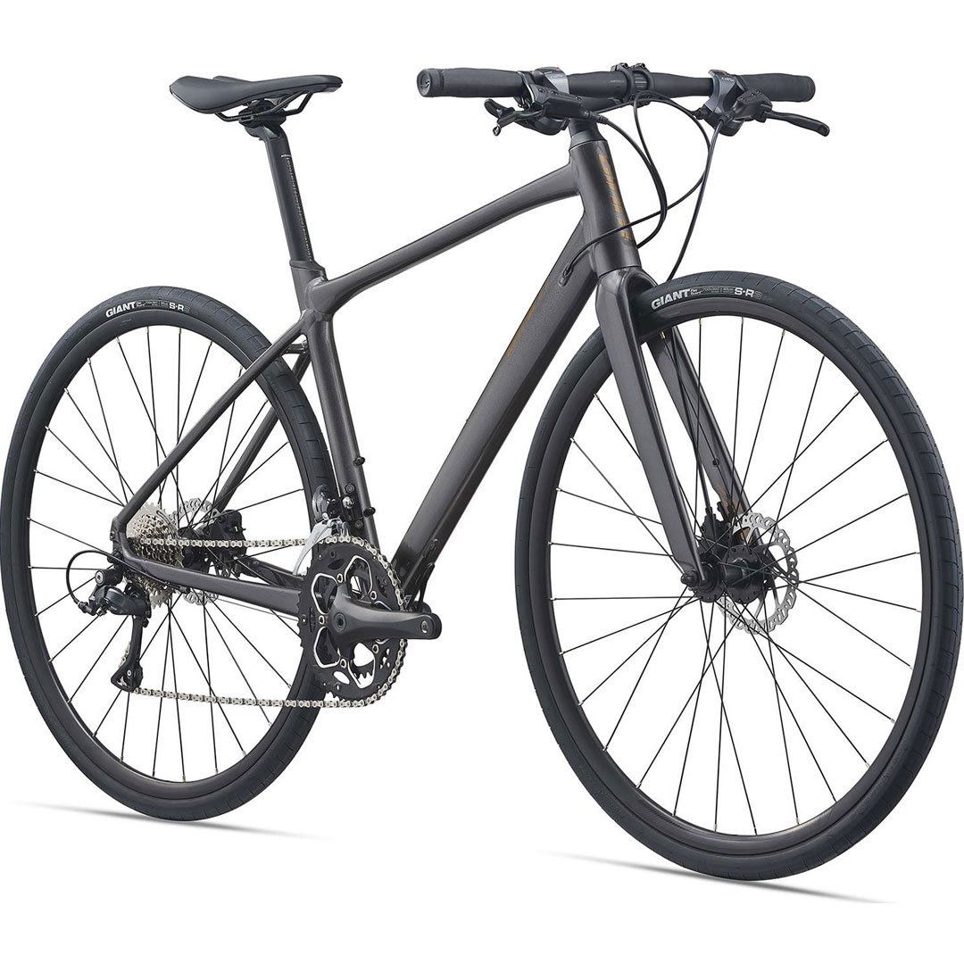 Велосипед Giant FastRoad SL 3 2021 S 700 14 metallic black купить,NaN