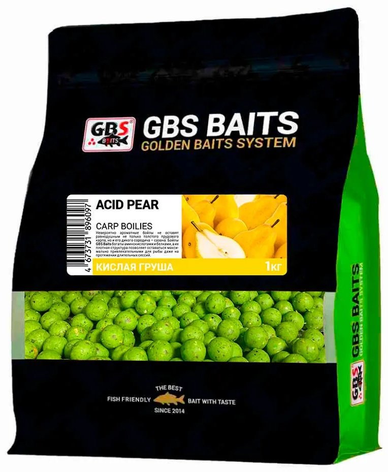 Прикормка GBS Baits 20мм GBS-BV960 Acid Pear Кислая груша 1 кг купить,NaN