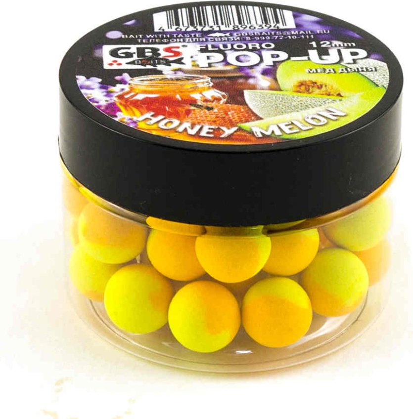 Прикормка GBS Baits Pop-up 12мм Медовая дыня 0.05 кг купить,NaN