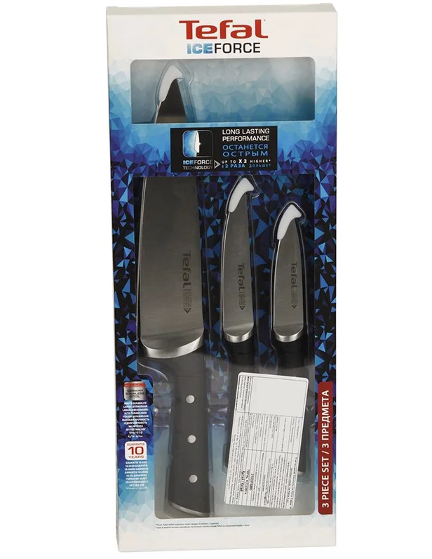 Набор ножей Tefal Ice Force K2323S74, 3 предмета купить,NaN