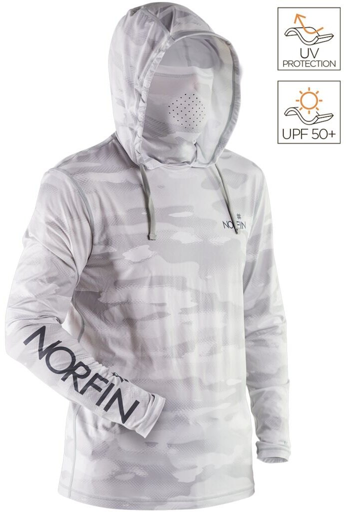 Джемпер NORFIN SUN PRO GUARD HOODIE GRAY S купить,NaN