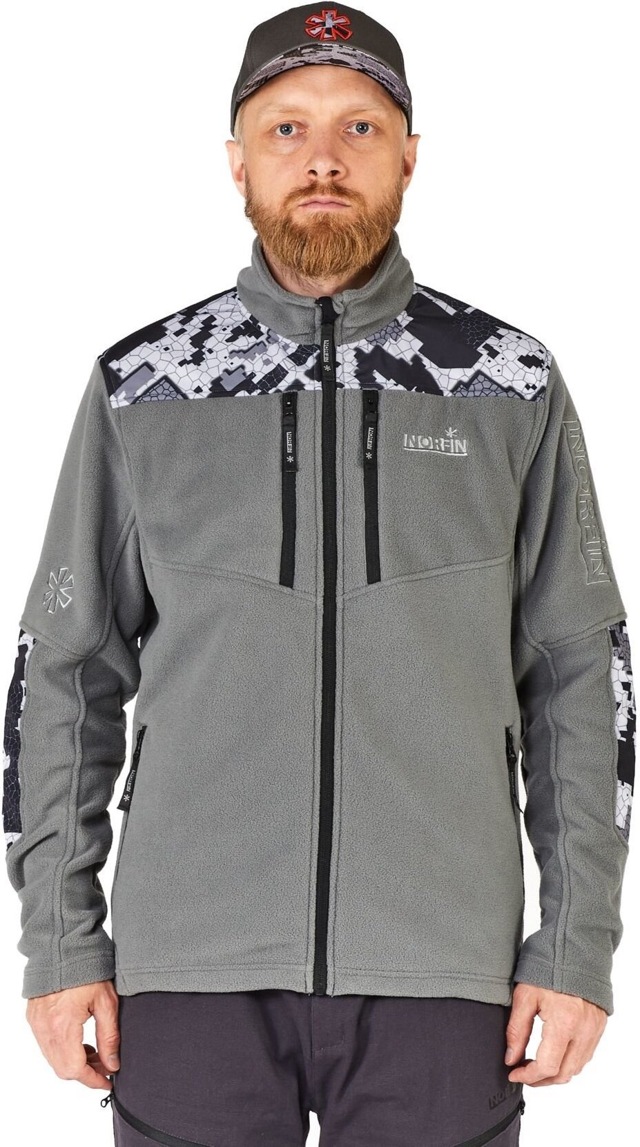 Джемпер NORFIN Glacier Camo 05 477205-XXL серый XXL купить,NaN