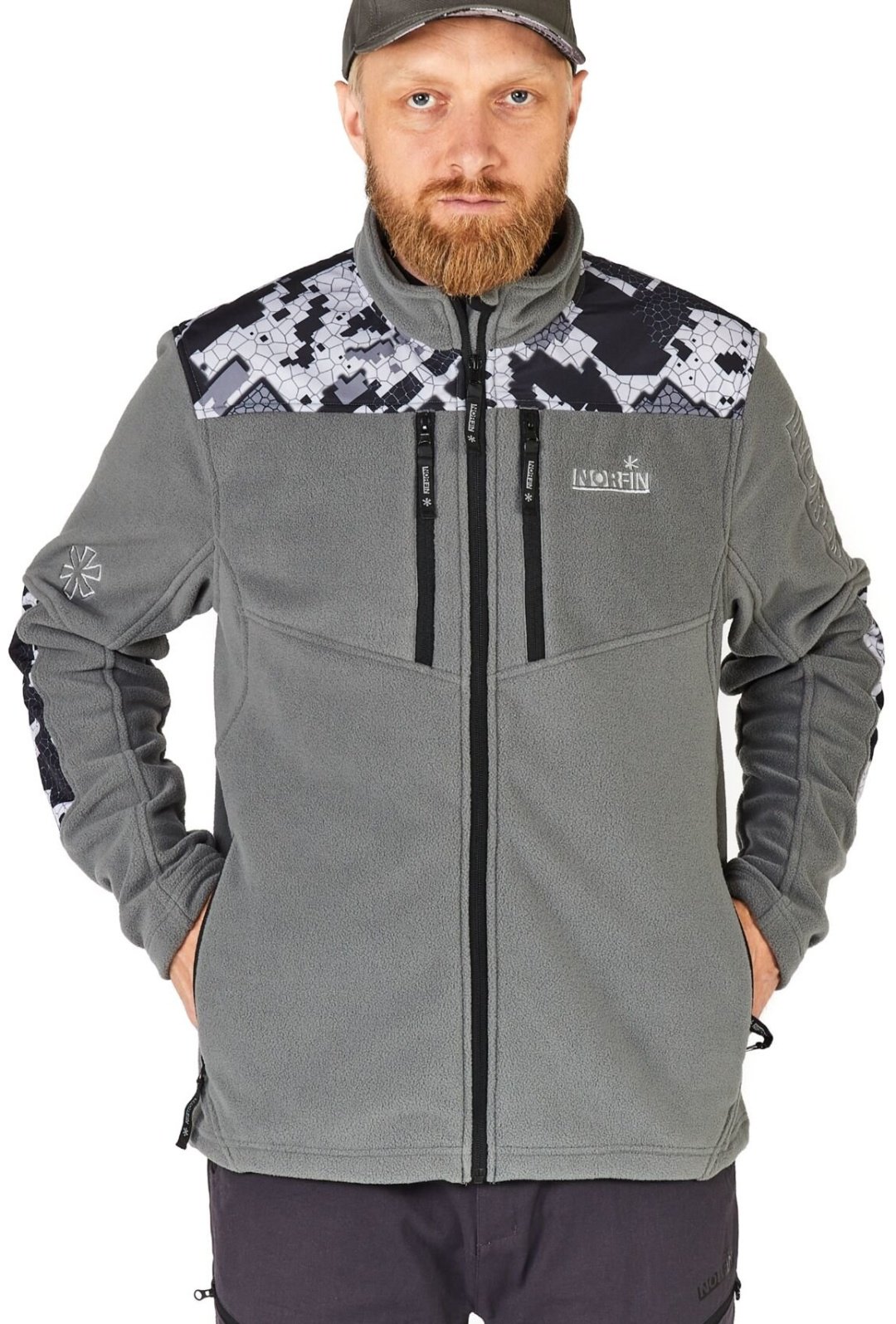 Джемпер NORFIN Glacier Camo 05 477205-XXL серый XXL купить,NaN