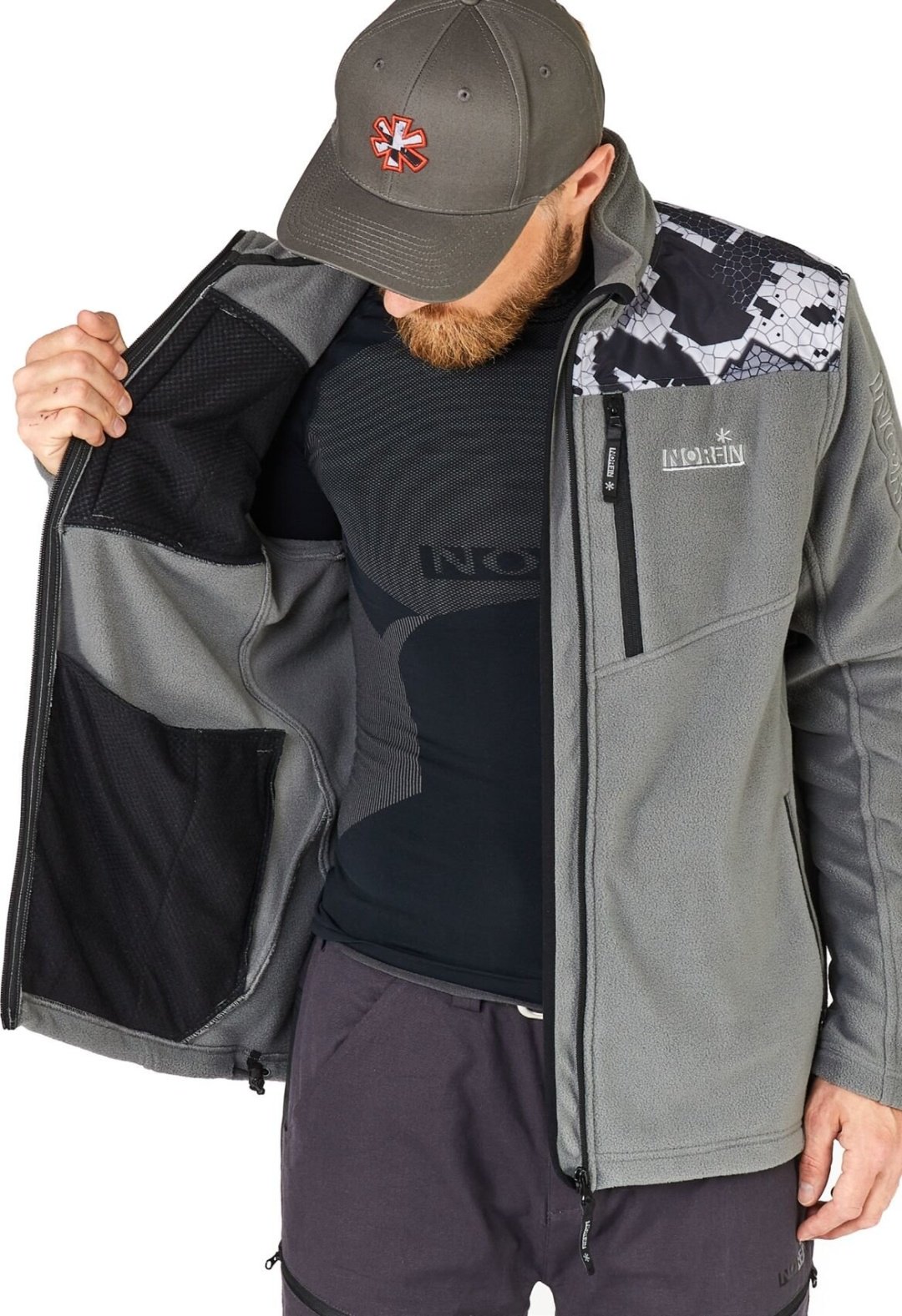 Джемпер NORFIN Glacier Camo 05 477205-XXL серый XXL купить,NaN