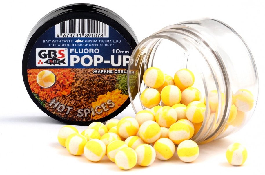 Прикормка GBS Baits POP-UP 10мм GBS-P178 Hot Spices Острые специи 0.056 кг купить,NaN